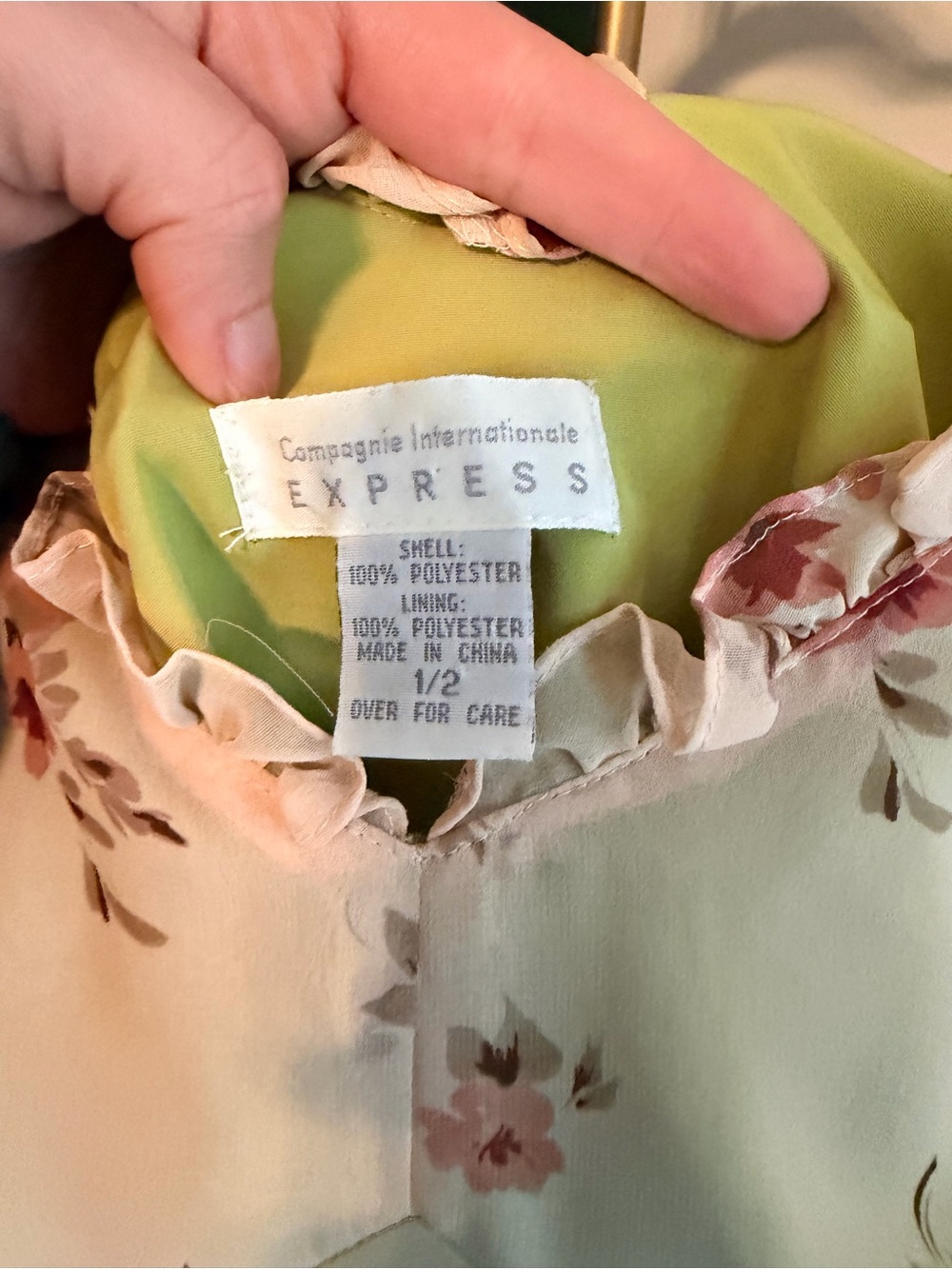Floral Ruffle 90s V-Neck Slip Dress - Picture 4 of 7